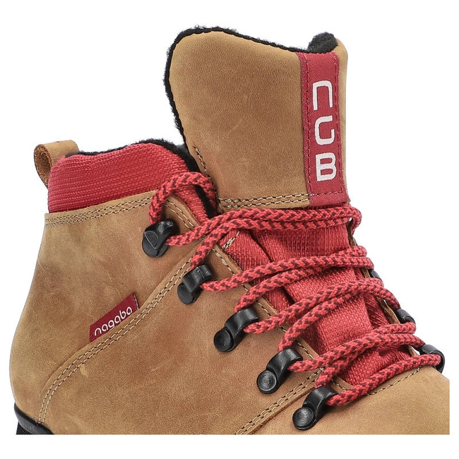 Šnúrovacie Členkové Topánky Nagaba - 072 Brąz