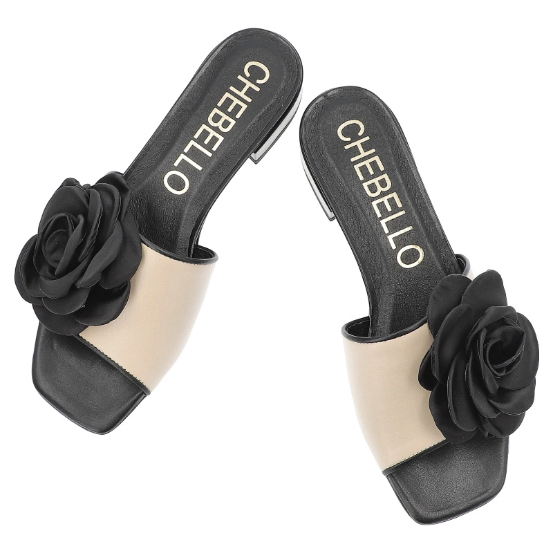 Šľapky CHEBELLO - 4673_-308-002-PSK-S378 Beż/Czarny