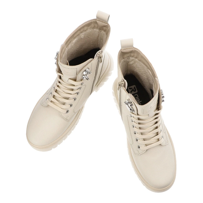 Členkové Topánky Rieker - W1870-60 Beige