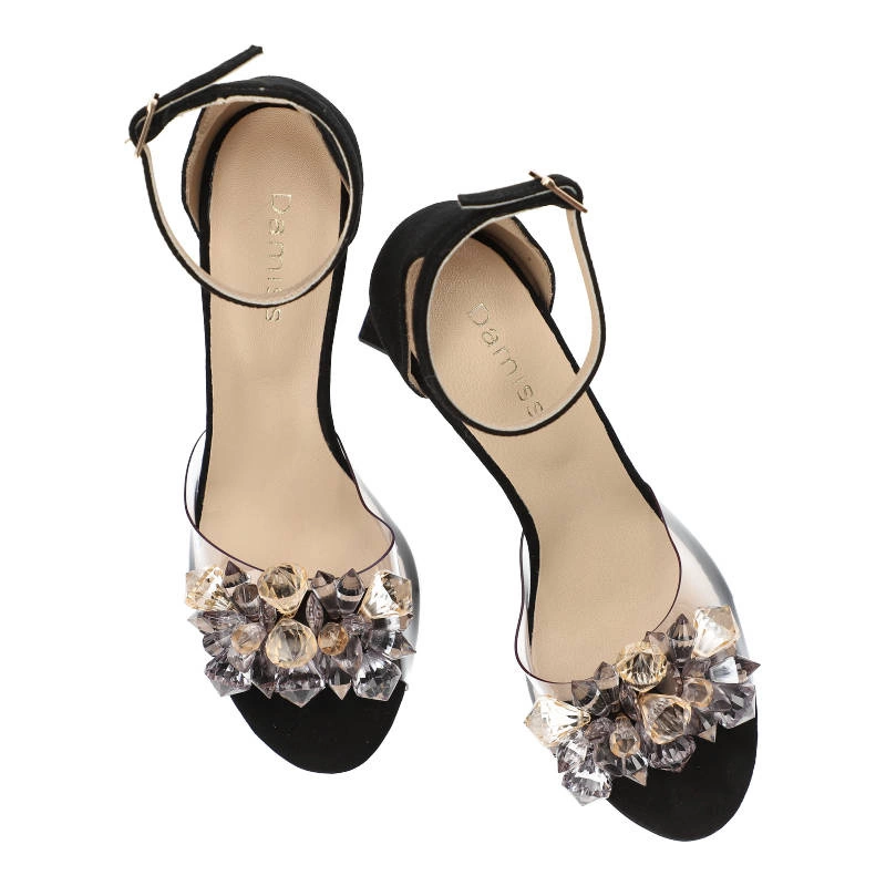 Sandále Damiss - DS-654/A Czarny Zamsz