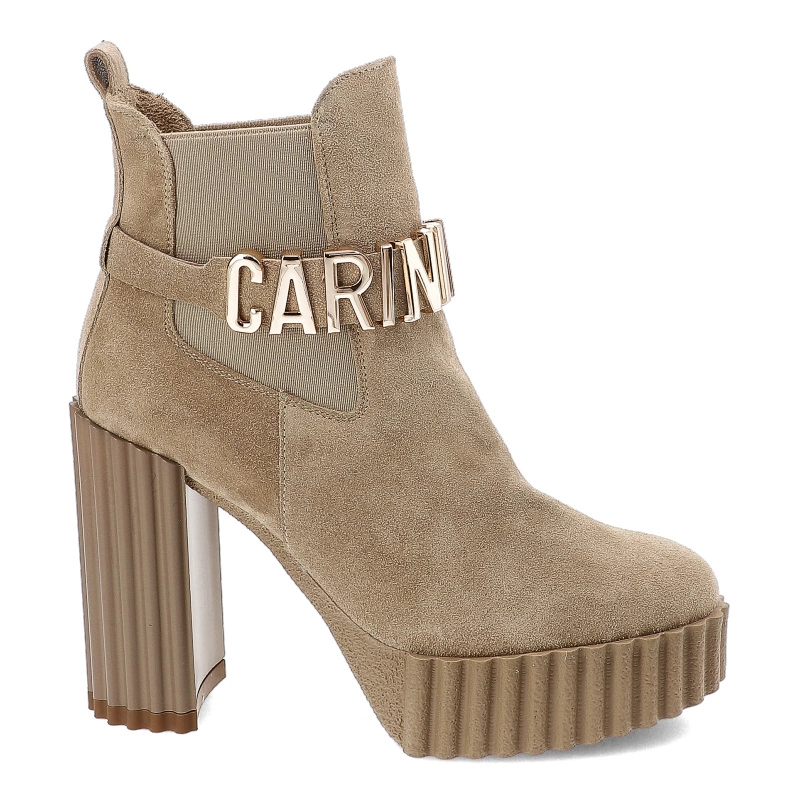 Členkové Topánky Carinii - B9785_-R30-000-000-F10 Beż