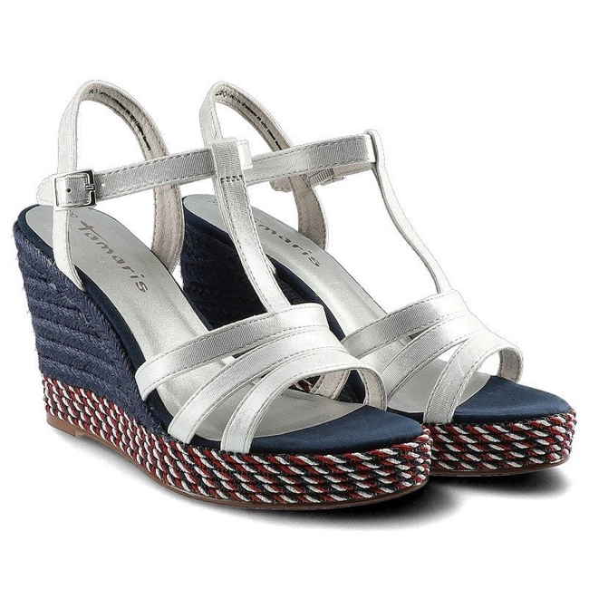 Sandále Tamaris - 1-28372-24 127 Wht Met.Comb