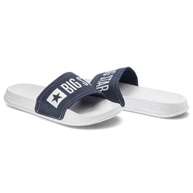 Šľapky Big Star - JJ174532 Biały/Granat