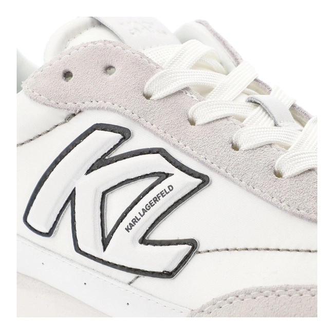 Tenisky KARL LAGERFELD - KL51124 410 White Lthr&Textile w/Black