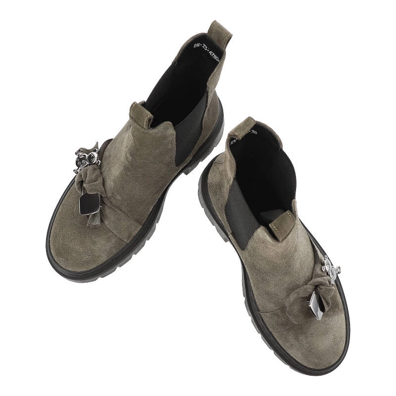 Členkové Topánky Karino - 4780/066-F Zielony/Welur