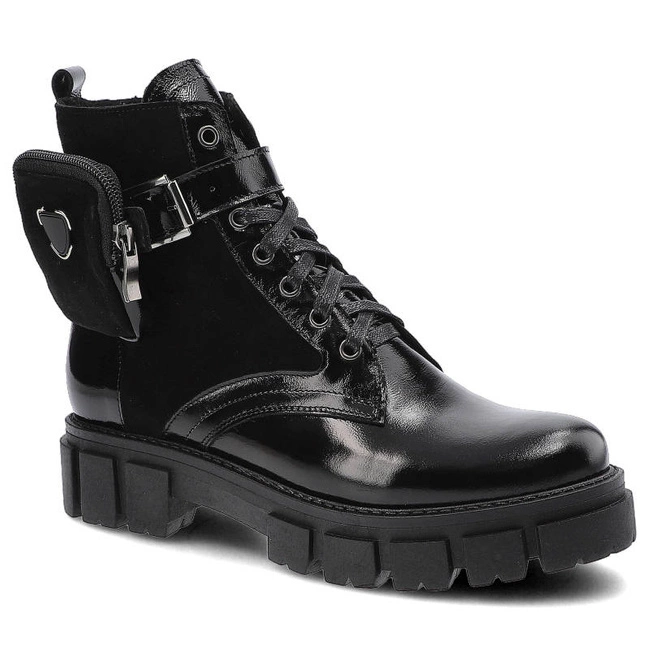 Členkové Topánky Pollonus - 5-1346-006 Czarny+Naplak