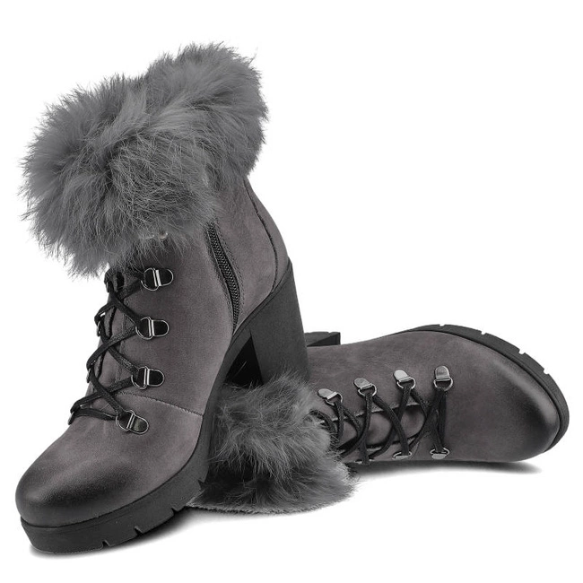 Členkové Topánky Lemar - 60178 S.Grafit/Królik