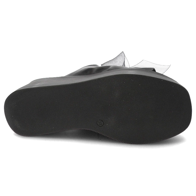 Šľapky Karino - 4976/076-P Czarny/Lico