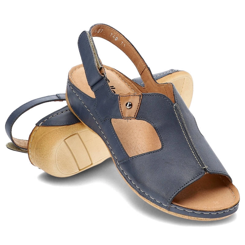 Sandále Pollonus - 5-0774-071 Niebieski+Rudy