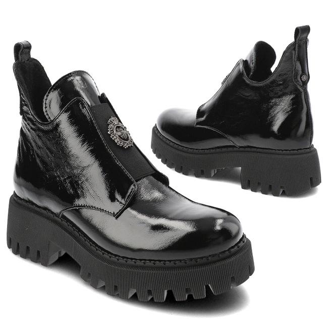 Členkové Topánky Armodo - 60451 Naplak Czarny+Cn.