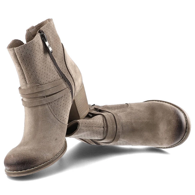 Členkové Topánky Lemar - 30050 W.Taupe+Perf