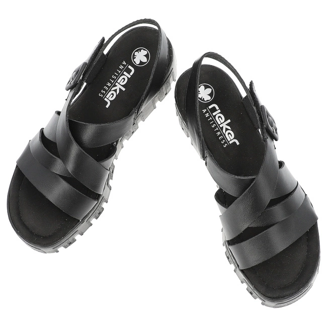 Sandále RIEKER - 68063-00 Black