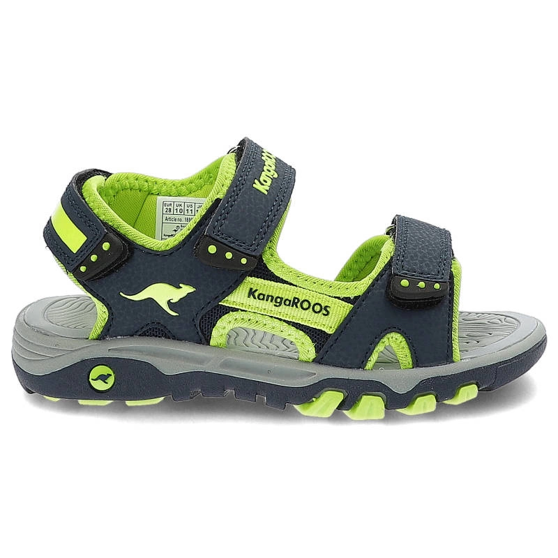 Sandále Kangaroos - 18867 000 4054 K-Celtic Stan Dk Navy/Lime