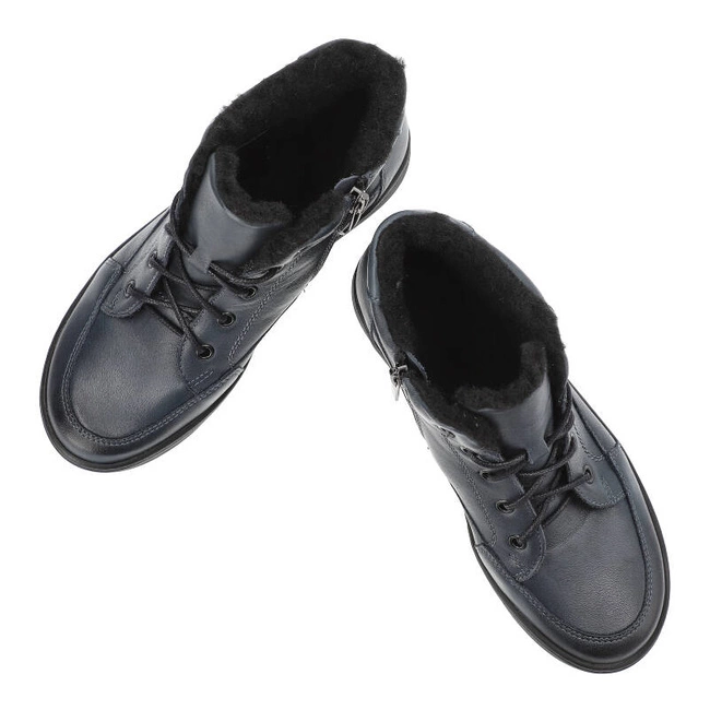 Šnúrovacie Členkové Topánky Helios - 553 Granat 041