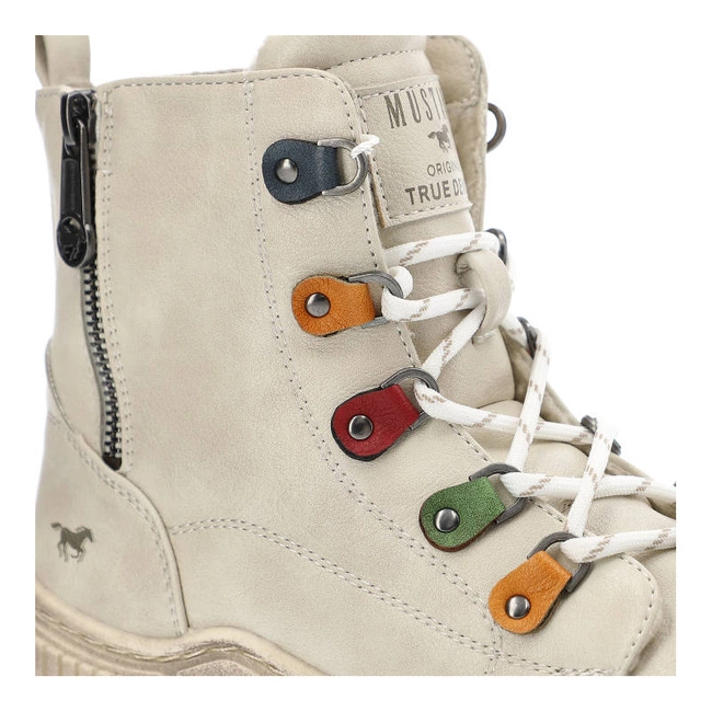 Členkové Topánky Mustang - 1436-601-243 Ivory 51C0040