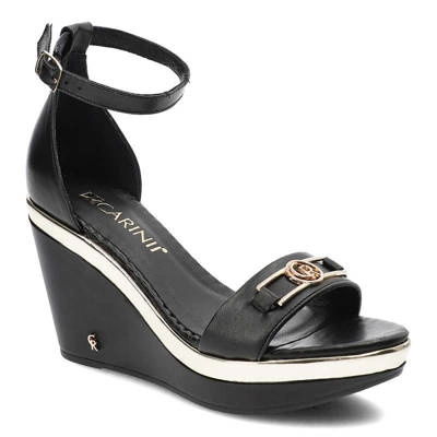 Sandále Carinii - B8712_-E50-000-000-D72 Czarny