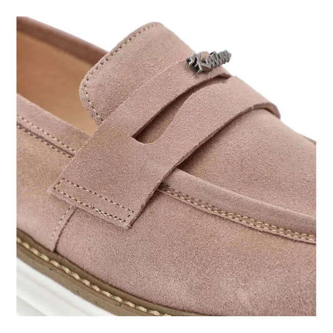 Mókazíny Karino - 4653/071-P Róż/Welur