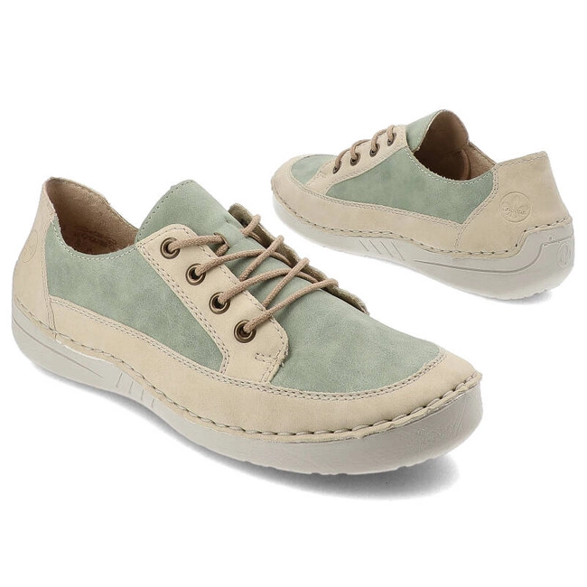 Poltopánky Rieker - 52515-52 Green Combination