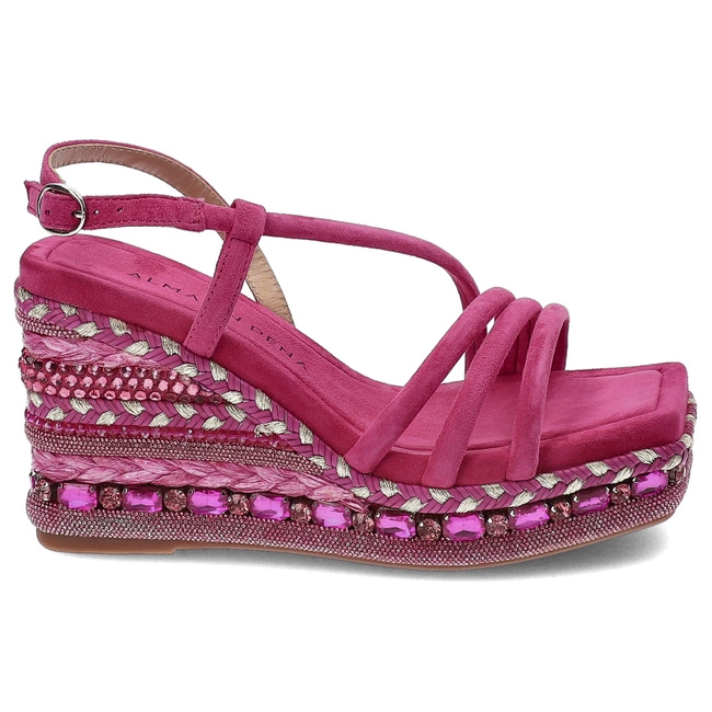 Sandále Alma en Pena - V240997 Suede Fuxia