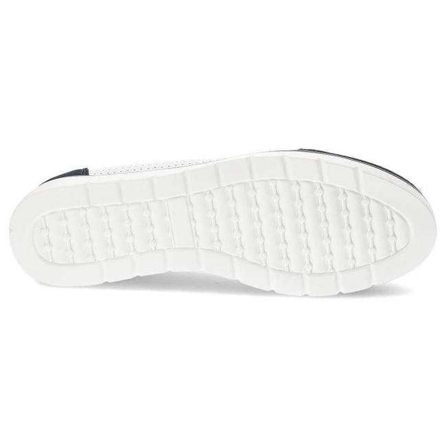 Baleríny Filippo - DP4524/23 WH NV Biały+Granatowy