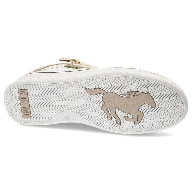 Tenisky Mustang - 1300-312-111 Weiss/Gold