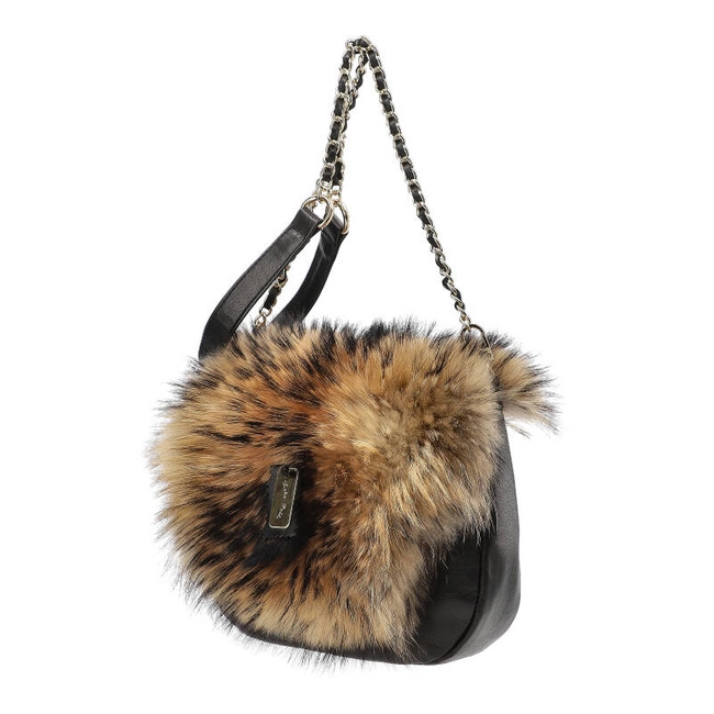 Kabelka Luka-Pelli - T028-4 Z Naturalnym Futrem Z Jenota