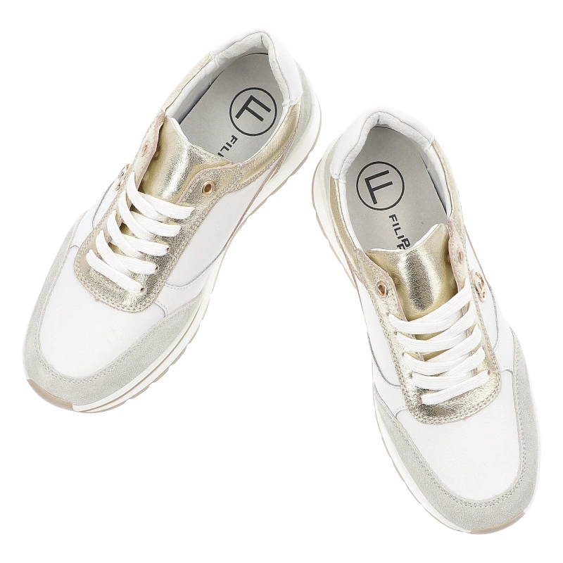 Tenisky FILIPPO - DP6858/25 WH GO Biały Złoty