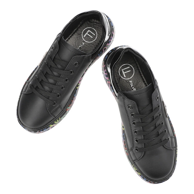 Tenisky Filippo - DP4480/24 BK MLT Czarny/Multikolor