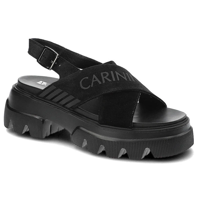 Sandále Carinii - B8004_-H20-000-000-F17 Czarny