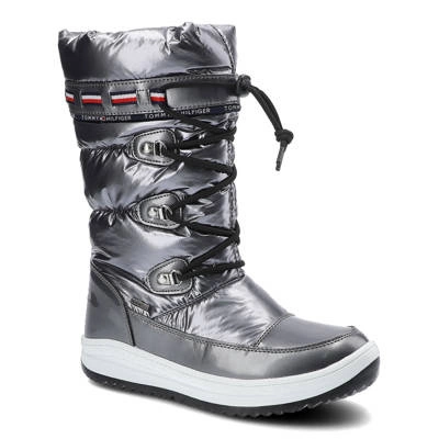 Snehule Tommy Hilfiger - T3A6-32035-1240918 Dark Silver 918