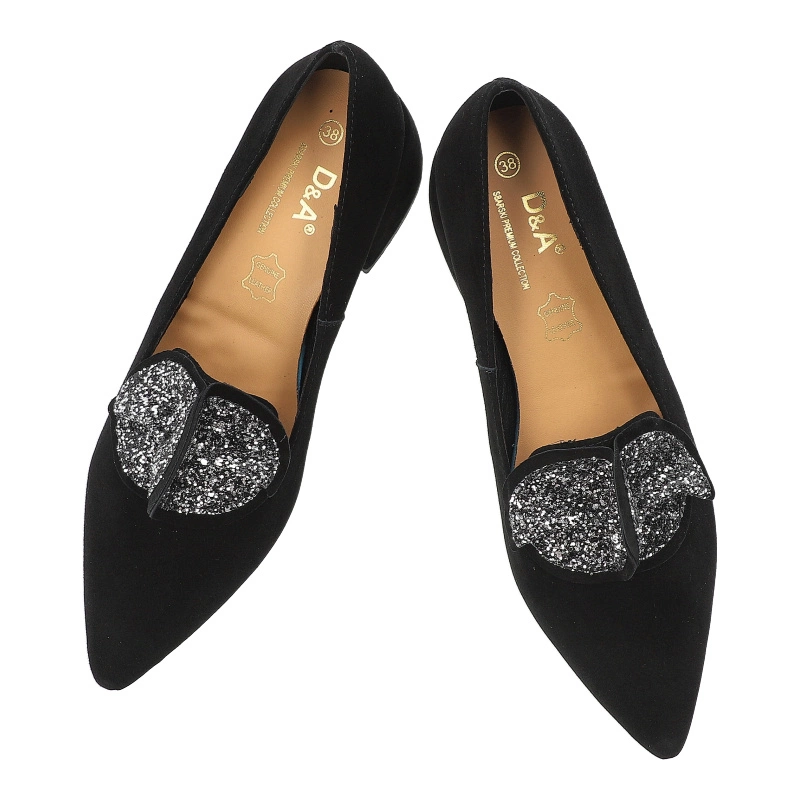 Lodičky S.BARSKI - MR52-181 Black/Silver