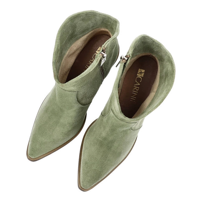 Členkové Topánky Carinii - B8880_-S77-000-000-E72 Oliwka