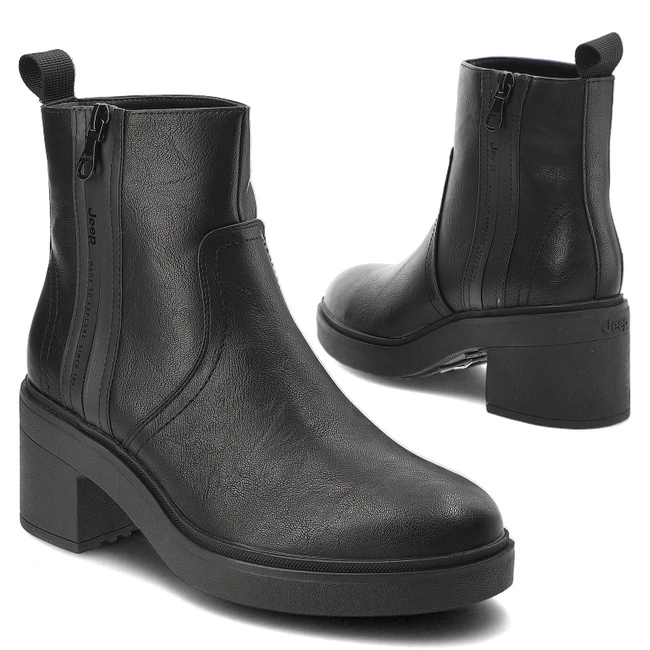 Členkové Topánky Jeep - SKYLINE ZIP JL42652A 62 Black