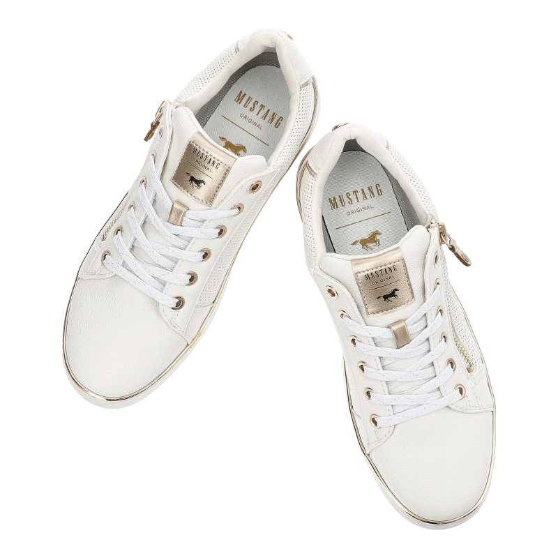 Tenisky Mustang - 1300-312-111 Weiss/Gold