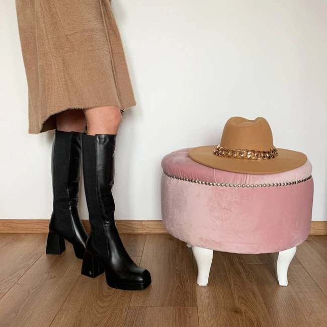 Čižmy Carinii - B7494_-E50-000-000-E61 Czarny