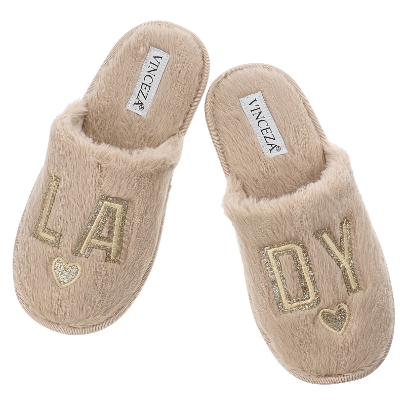 Papuče VINCEZA - 19958 BE Beżowy