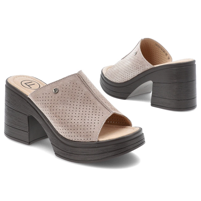 Šľapky FILIPPO - DK6814/25 BE Beżowy