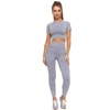 Komplet Top A Legíny MORAJ - Top BD1900-508+Legginsy RDL2200-013 Grey