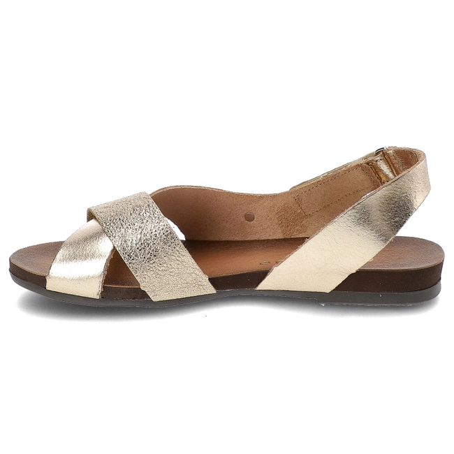 Sandále Armodo - 40141 Bf.Złoto+Polla Zł.