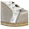 Espadrilky Lemar - 10044 Siatka/przec.Kryształ Srebrny
