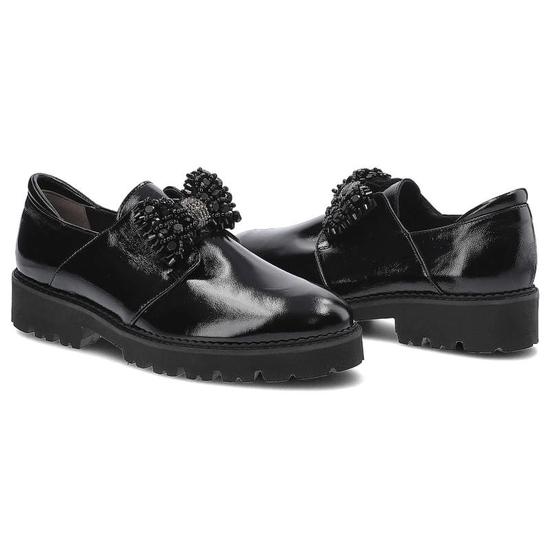 Poltopánky Dwunasty Shoes - 977 Czarny Naplak