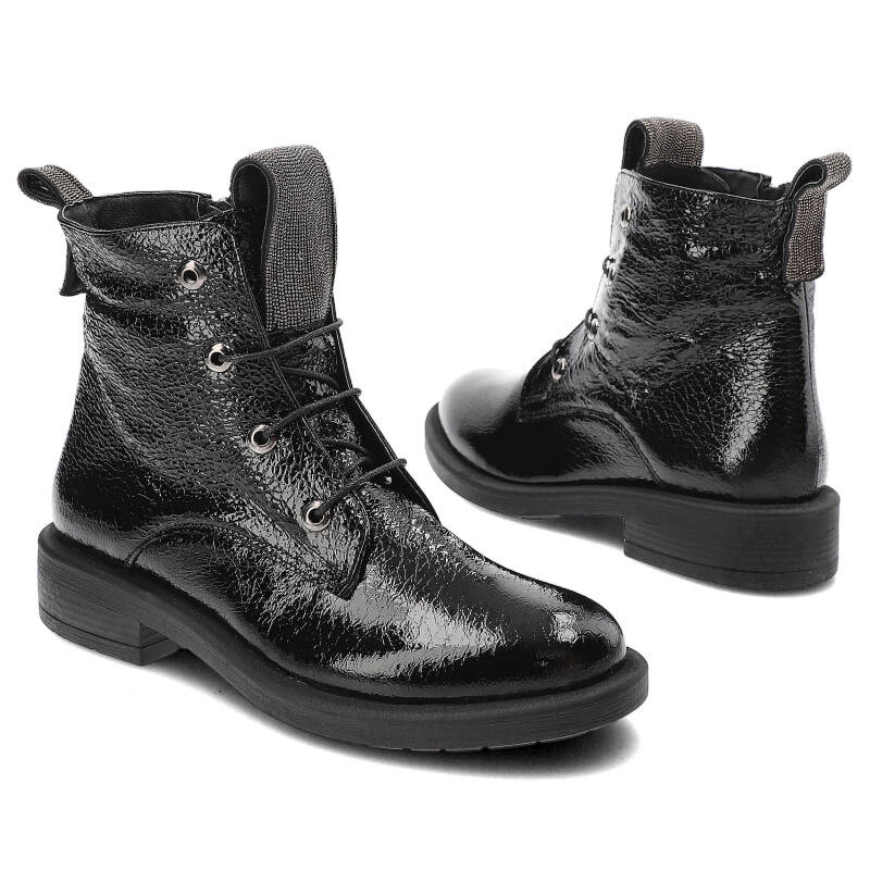 Šnúrovacie Členkové Topánky Venezia - 00101436R 145 Czarny