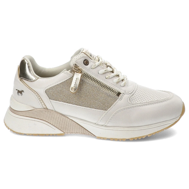 Tenisky Mustang - 1358-313-111 Weiss/Gold