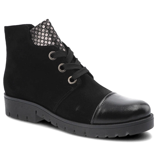 Členkové Topánky Gamis - 3542 K8/Czarny Welur