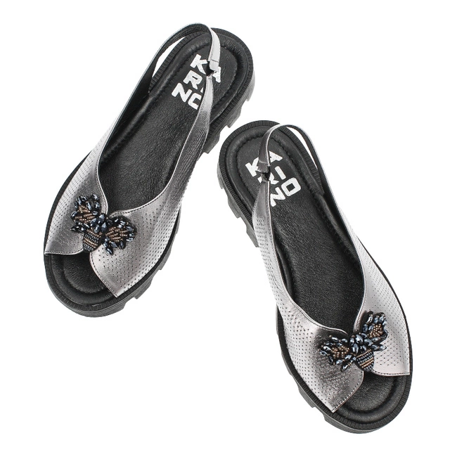 Sandále Karino - 4951/078-P Srebrny/Lico