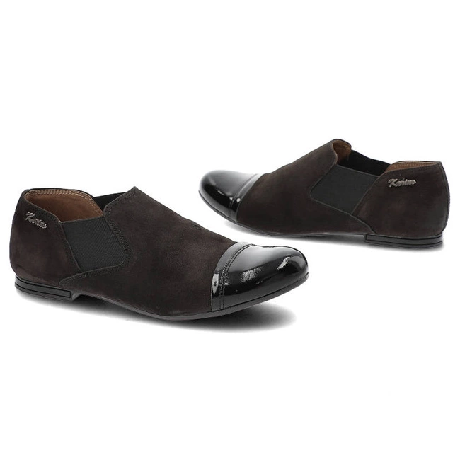 Poltopánky Karino - 0961/076-P Czarny Lakierowany