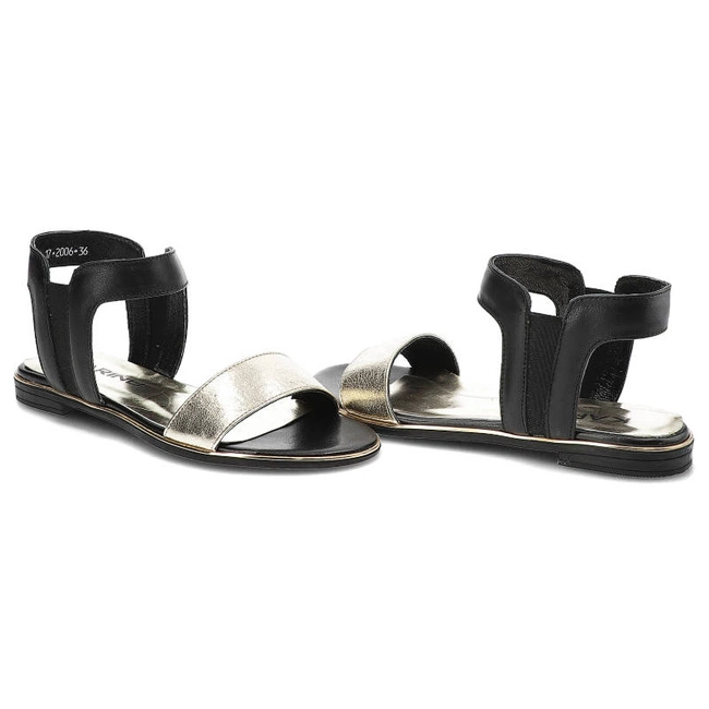 Sandále Karino - 2006/103-P Złoty/Czarny