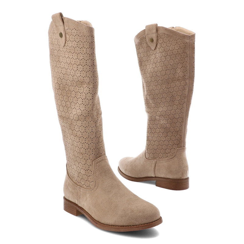 Čižmy S.BARSKI - HY51-062 Beige