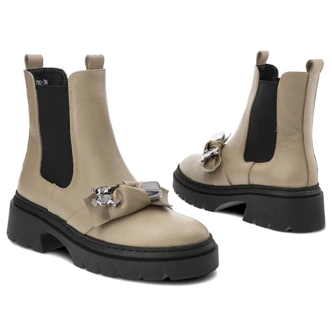 Členkové Topánky Karino - 4780/016-F C.Beż/Lico