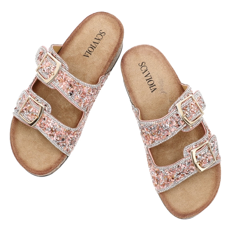 Šľapky SCA'VIOLA - L-46 Pink